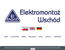 Tablet Screenshot of elektromontazwschod.pl